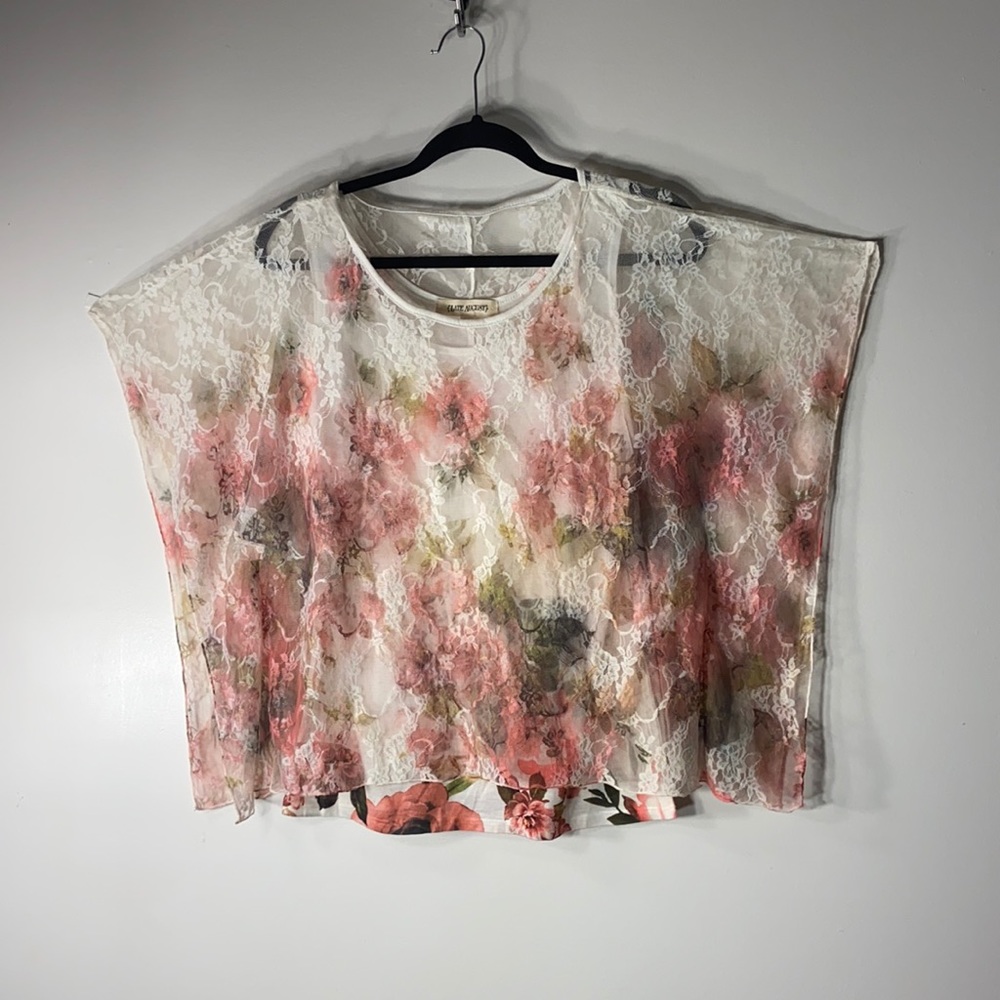 Late August sheer 2piece top